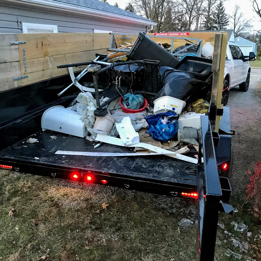 Roll-off dumpster delivered to a residential driveway in Beavercreek